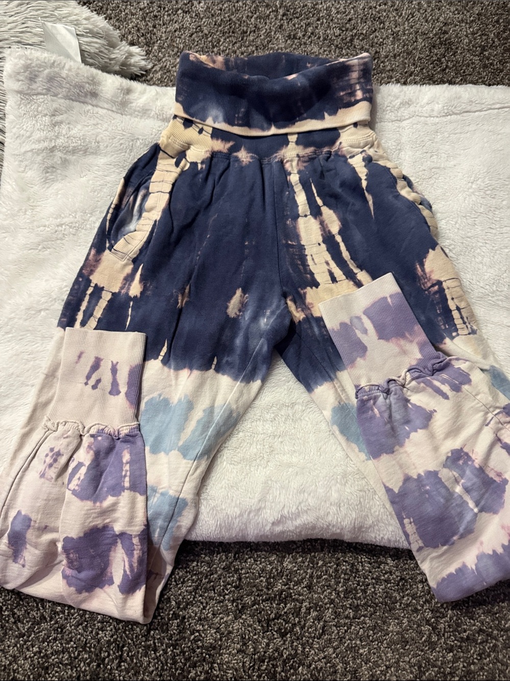 Young Fabulous & Broke Groove Pants Tie Dye Joggers Small